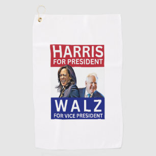 Harris For President Walz For Vice President Kamal Golf Towel