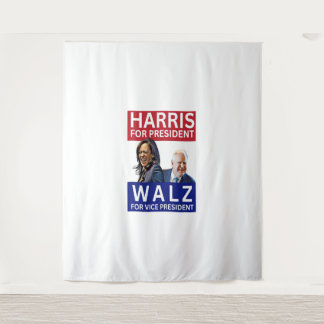 Harris For President Walz For Vice President Kamal Tapestry