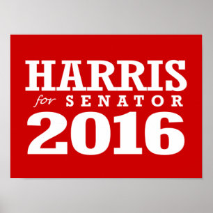 HARRIS FOR SENATOR 2016 POSTER