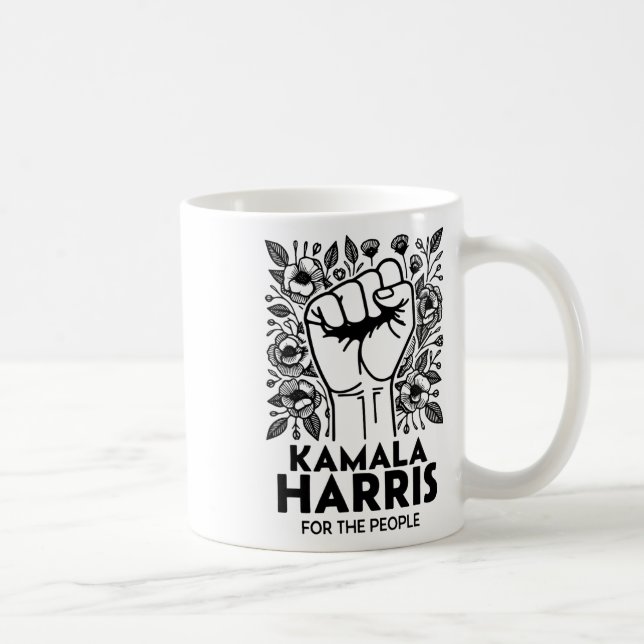 Harris For The People Retro Wild Flower  Coffee Mug (Right)