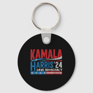 Harris- Harris 2024 Us Flag Democratic President 2 Key Ring