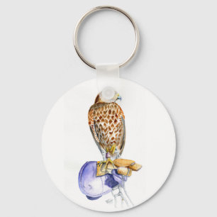 Harris Hawk 5.7 cm Basic Button Key Ring