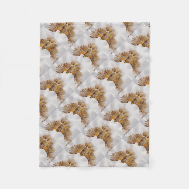 Harris Hawk, Bird of Prey Fleece Blanket (Front)