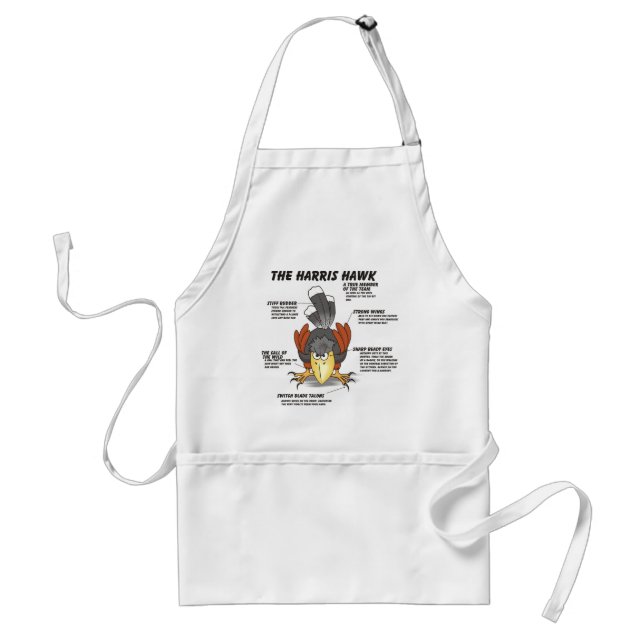 Harris Hawk Cartoon Standard Apron (Front)