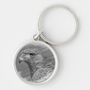 Harris Hawk Drawing Key Ring
