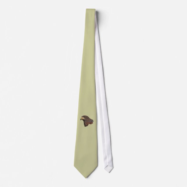 Harris Hawk Faux Embroidery Tie (Front)