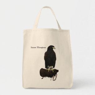 Harris Hawk on Glove Tote Bag