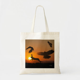 Harris Hawks Hunting Tote Bag