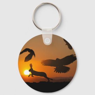 Harris Hawks Key Ring