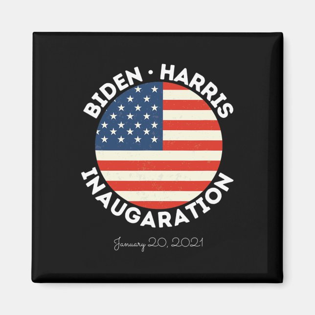 Harris Inauguration January 20th 2021 Retro Democr Magnet (Front)