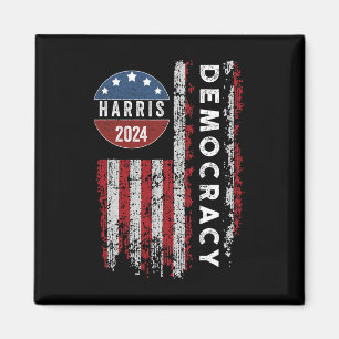 Harris- Kamala 2024 Us Flag Democratic President  Magnet