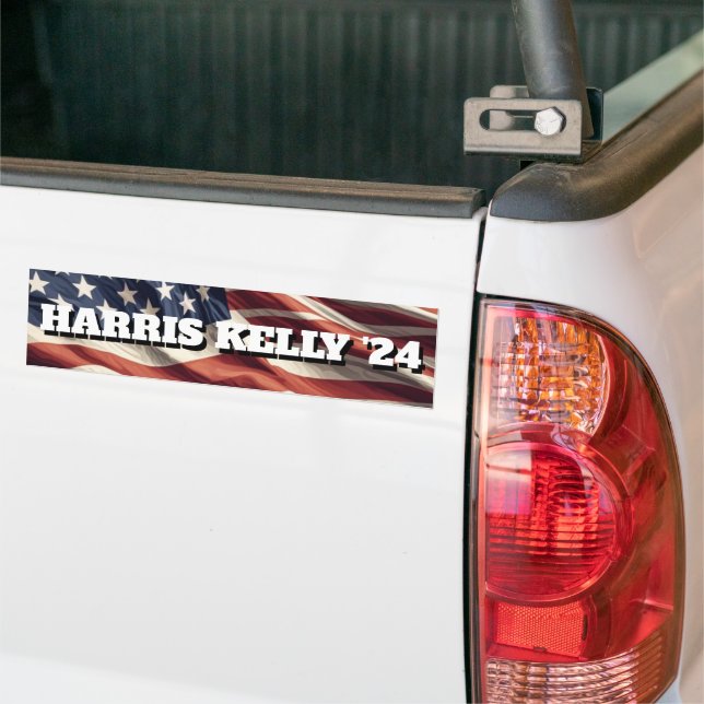 Harris Kelly 2024 Kamala Harris Democrat Bumper Sticker (On Truck)