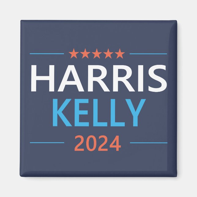 Harris Kelly 2024 Kamala Harris Democrat Magnet (Front)