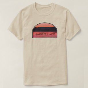 Harris Lake North Carolina Red Sunrise T-Shirt