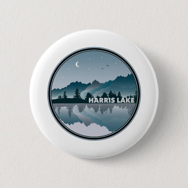 Harris Lake North Carolina Reflection 6 Cm Round Badge (Front)
