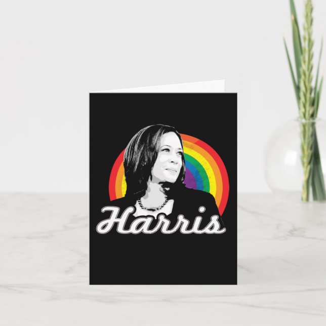 HARRIS LGBTQ+ Political Pride Card (Front)