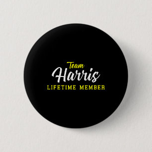 Harris Lifetime Member Surname Birthday Wedding Na 6 Cm Round Badge