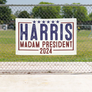 Harris Madam President 2024 Banner