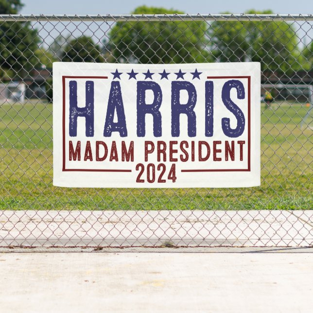 Harris Madam President 2024 Banner (Insitu)