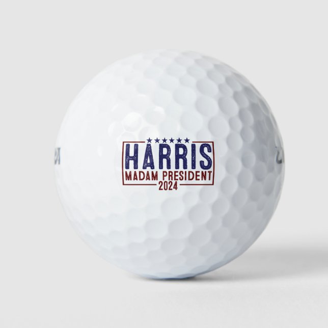 Harris Madam President 2024 Golf Balls (Front)