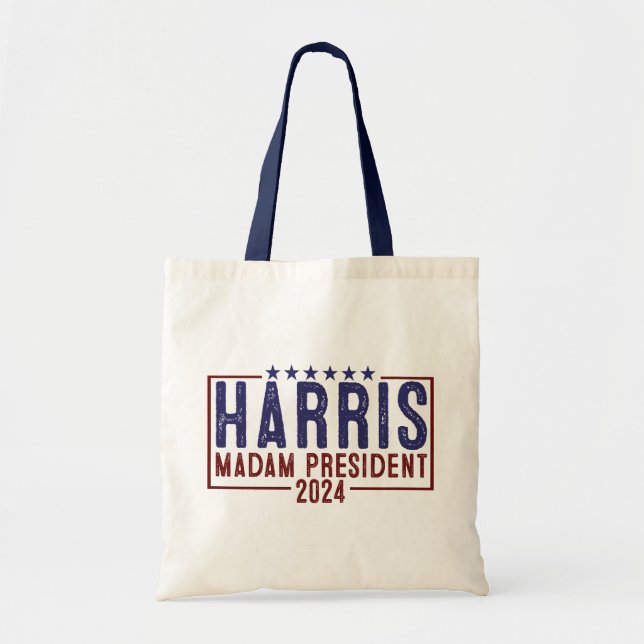 Harris Madam President 2024 Tote Bag (Front)