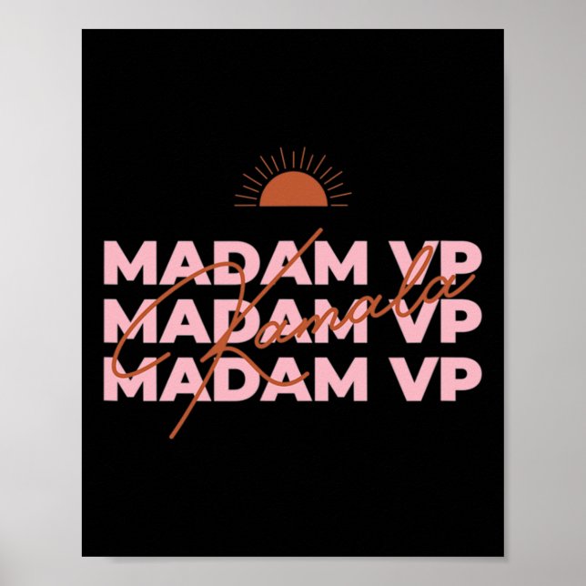 Harris Madam Vice President Feminist Icon Vp 2021  Poster (Front)
