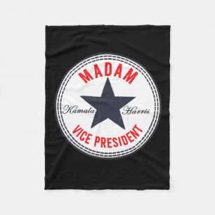 Harris - Madam Vice President Political Star Logo Fleece Blanket