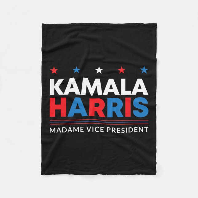 Harris Madame Vice President 2020 Feminist Electio Fleece Blanket (Front)