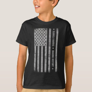 Harris Making History Grunge Distressed American F T-Shirt