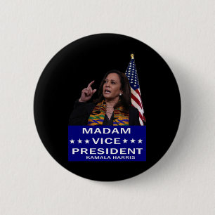 Harris Mvp Madam Vice President Biden Harris 2020  6 Cm Round Badge