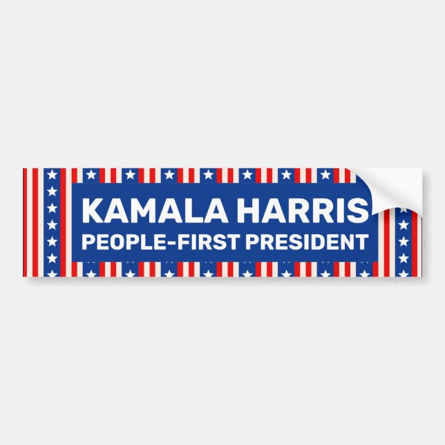 Harris People-First President Bumper Sticker (Front)