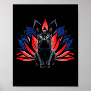 Harris President Campaign Lotus Childless Cat Lady Poster