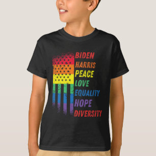 Harris Rainbow American Flag Novelty Tee Inaugurat