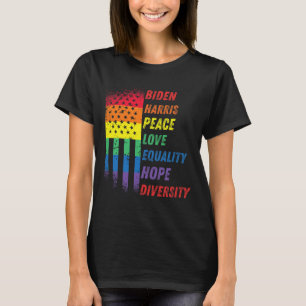 Harris Rainbow American Flag Novelty Tee Inaugurat