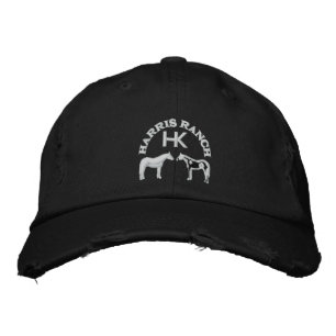 Harris Ranch White Logo Embroidered Hat
