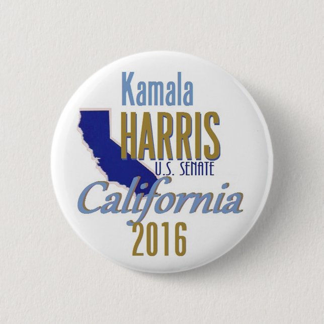 HARRIS Senate 2016 6 Cm Round Badge (Front)