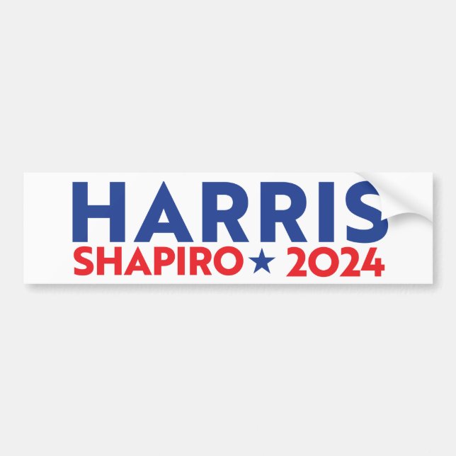HARRIS SHAPIRO 2024 BUMPER STICKER (Front)