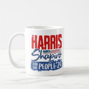 Harris Shapiro 2024 For the People US Flag Coffee Mug
