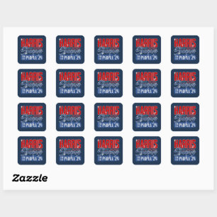 Harris Shapiro 2024 For the People US Flag Square Sticker