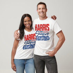 Harris Shapiro 2024 For the People US Flag T-Shirt