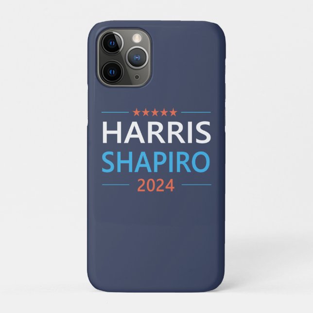 Harris Shapiro 2024 Kamala Harris Democrat Case-Mate iPhone Case (Back)