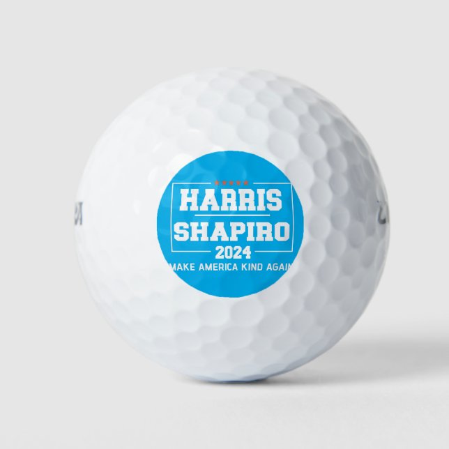 Harris Shapiro 2024 Make America Kind Again Golf Balls (Front)
