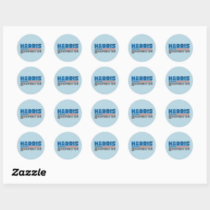 Harris Shapiro 2024 Patriotic Vintage Stripe Classic Round Sticker