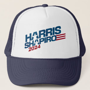 Harris Shapiro 2024 Stars and Stripes Patriotic Trucker Hat