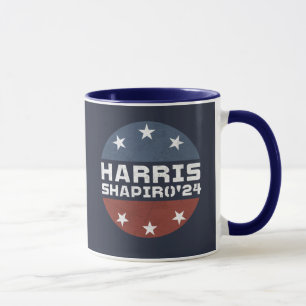 Harris Shapiro 2024 Vintage Red Blue Mug