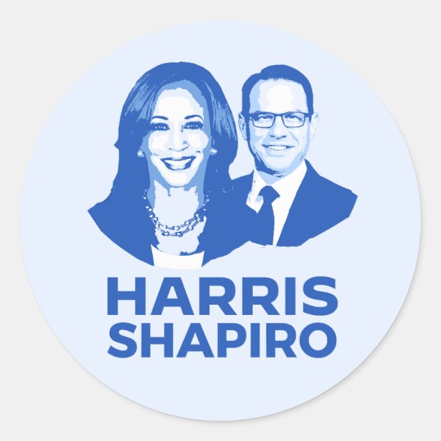HARRIS SHAPIRO CLASSIC ROUND STICKER (Front)