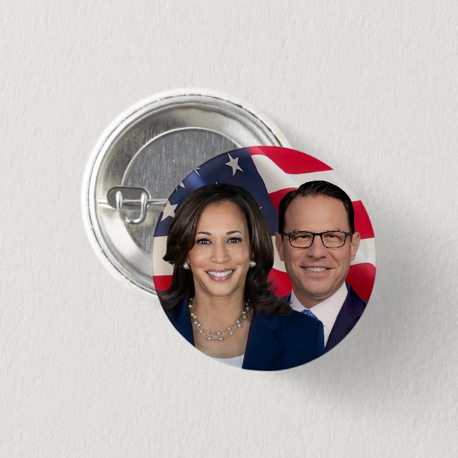 Harris Shapiro for America 2024 3 Cm Round Badge (Front & Back)