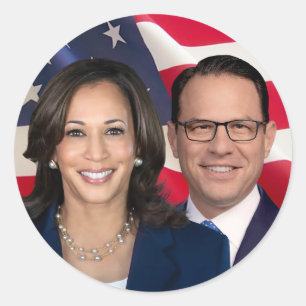 Harris Shapiro for America 2024 Classic Round Sticker