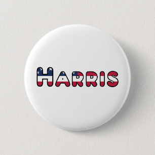 Harris Support US Election Vice President 2020 6 Cm Round Badge