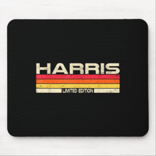 Harris Surname Birthday Family Reunion 80s 90s Mouse Mat